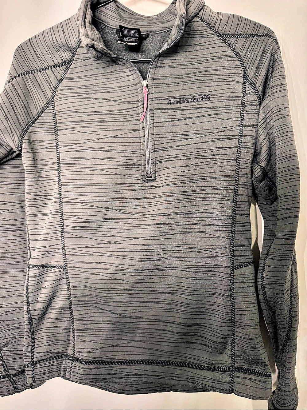 Avalanche Zero Restrict small Quarter-Zip Gray Small